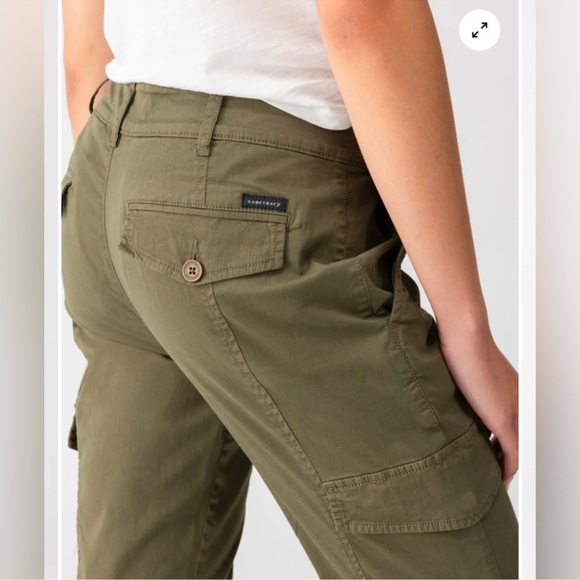 Sanctuary rebel cargo utility pant in hiker green - Picture 4 of 11